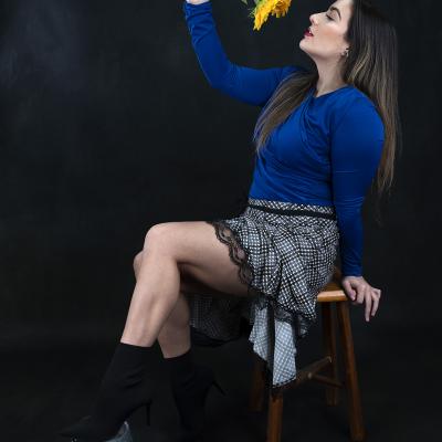 Con el aroma de una flor