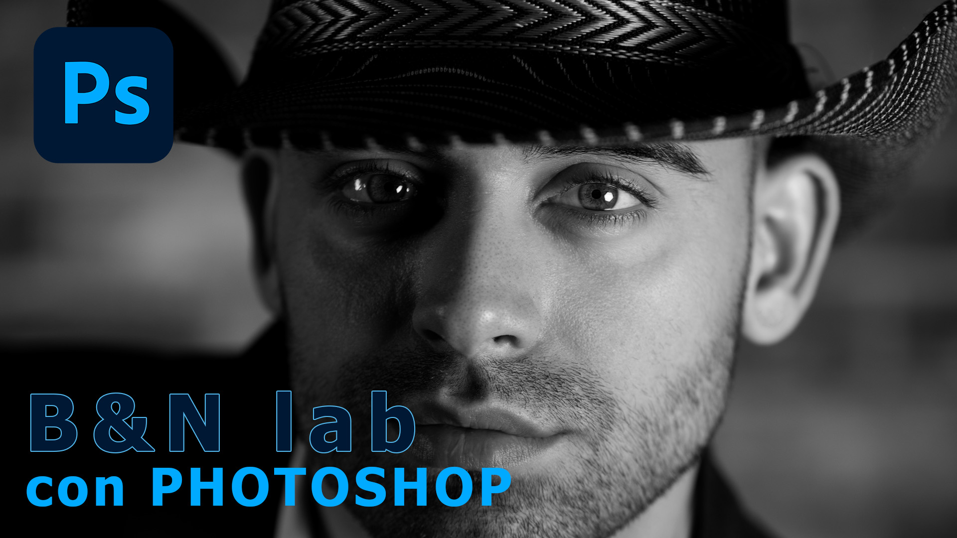 Black and white using the Lab mode method.