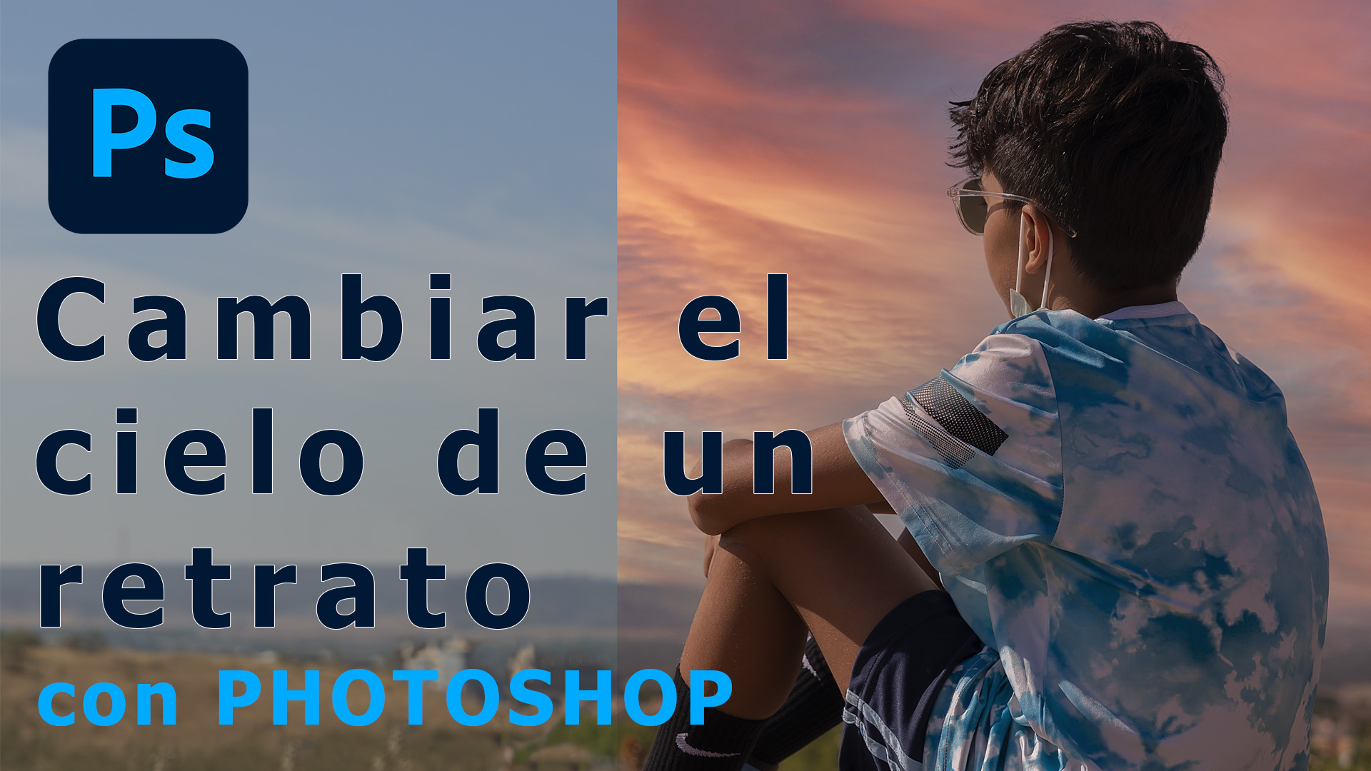 Change sky in portrait