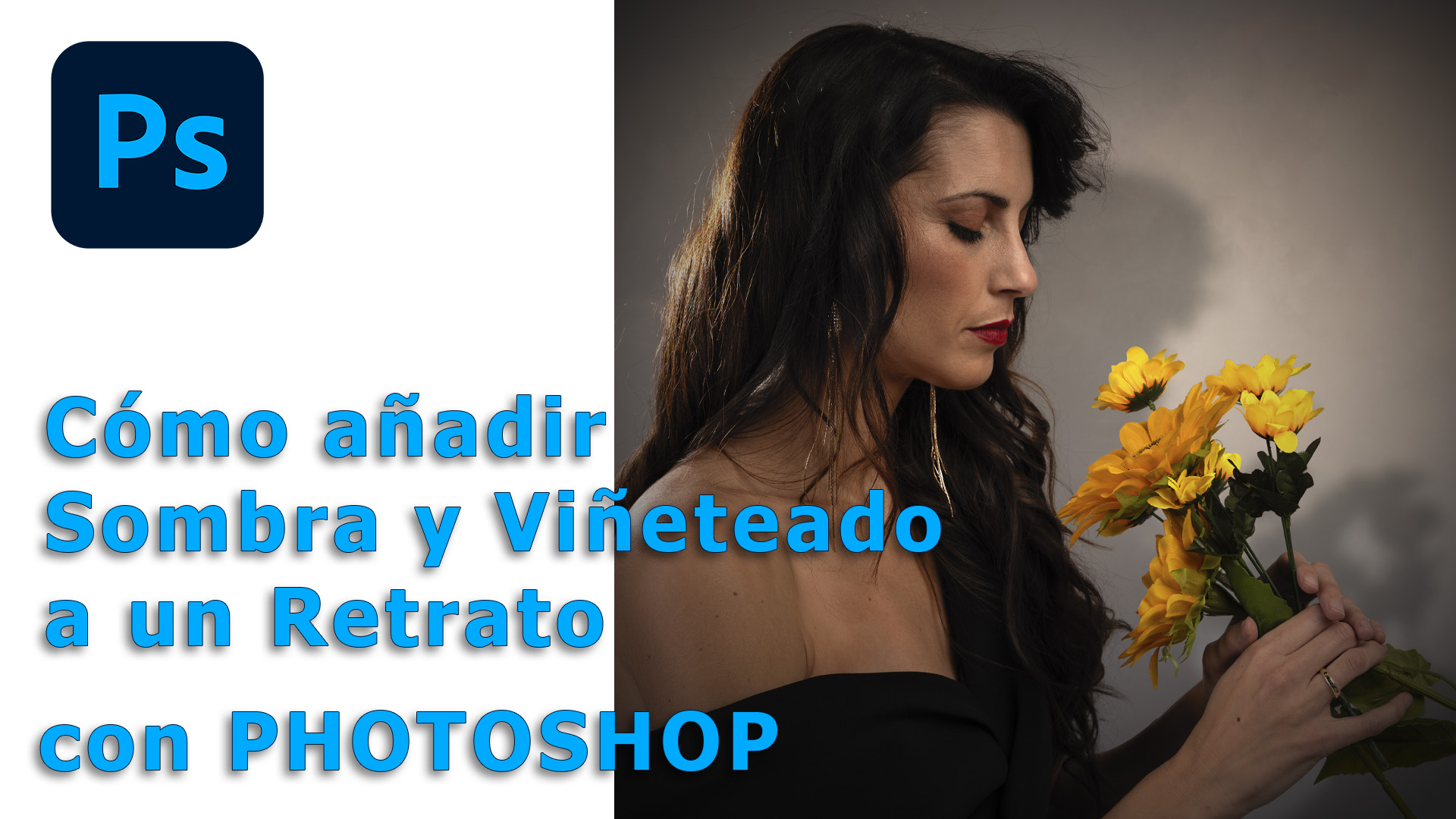 How to add shadow and vignetting to a portrait.